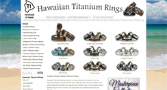 Desktop Screenshot of hawaiiantitaniumrings.com